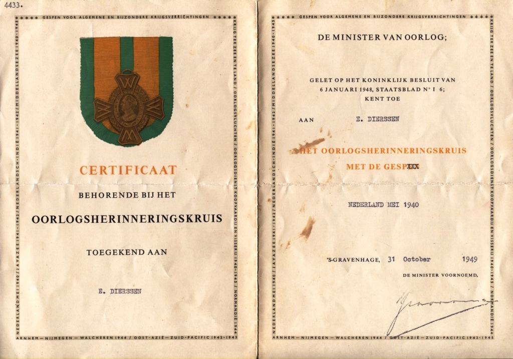 certificaat totaal E. Dierssen 