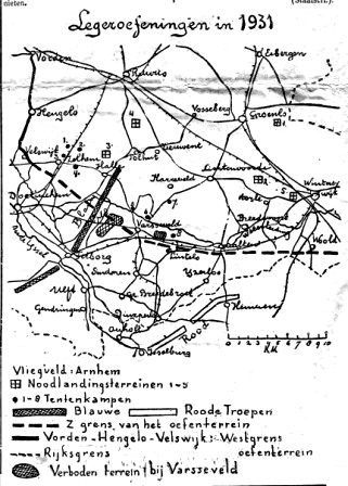 1931 kaart oefeningen zw