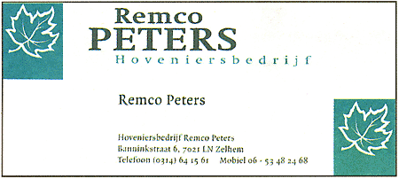 Peters advertentie 