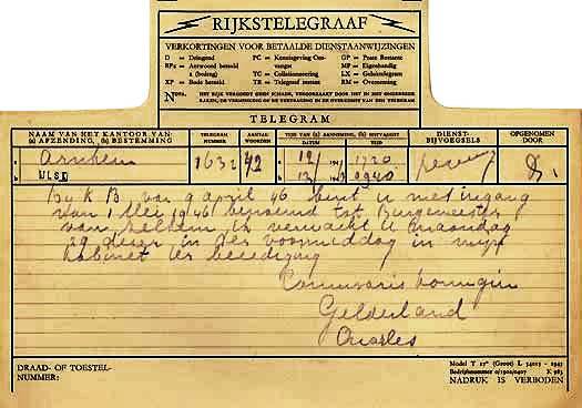 Langman telegram