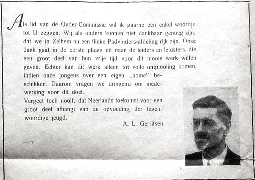 1947 Dr. Gerritsen Ouder comm. en tekst plattegrond Fancy Fair1947