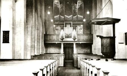 kerk int. en orgel ca.1955
