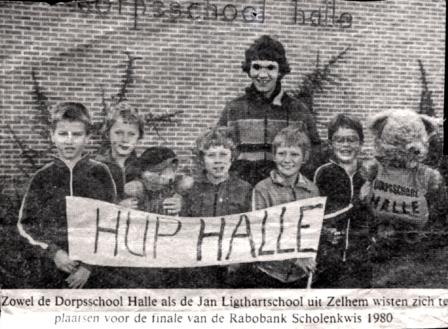 1980 Scholenkwis knipsel. L. Mebelder Abrahams
