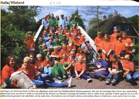2012 Vlieland ll Dorpschool Halle knipsel L. Mebelder Abrahams