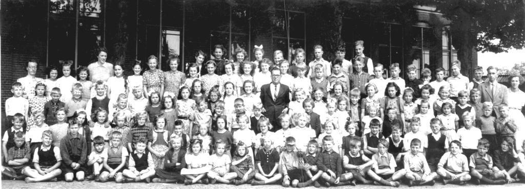1950 schoolfoto alle leerlingen