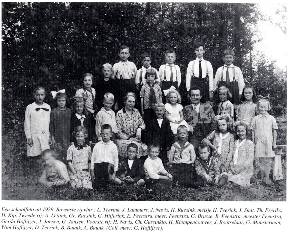 5 1929 schoolfoto met Feenstra 1928 1930 