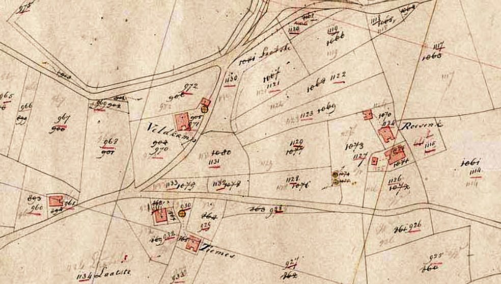 1829 kadasterkaart uitsnede