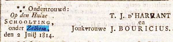 Schooltink Opregte Haarlemsche Courant 09 07 1814