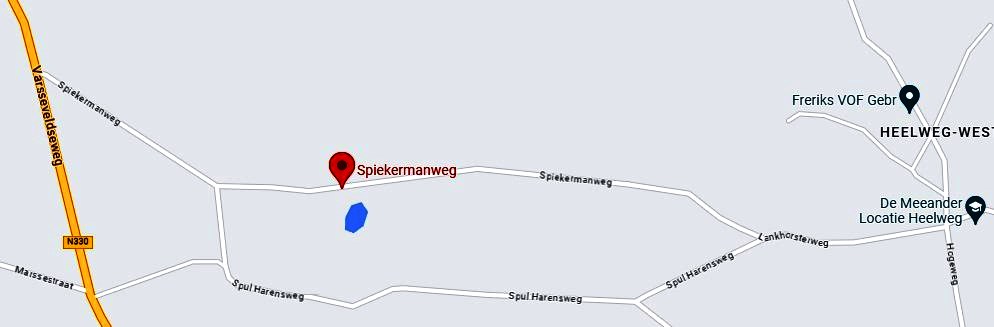 2023 kaart Spiekermanweg