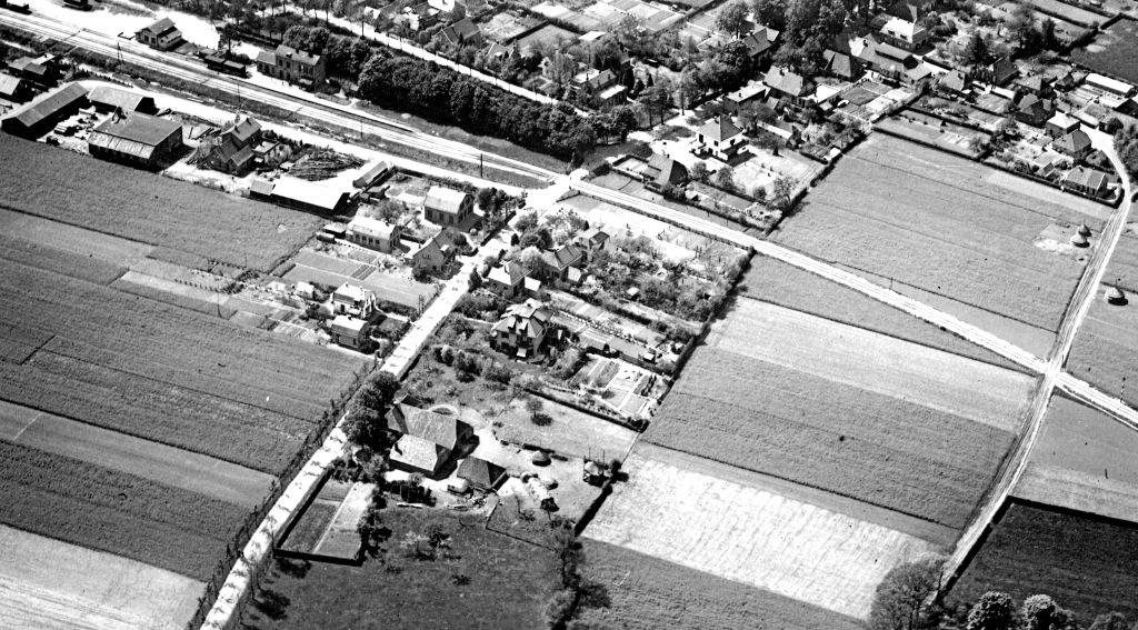 1928 uitsnede1e gedeelte Halseweg bij Kerkwijk 