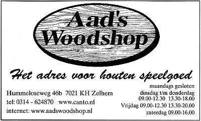 aads woodshop advertentie