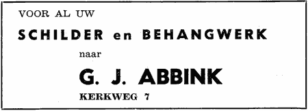 G.J. abbink advertentie