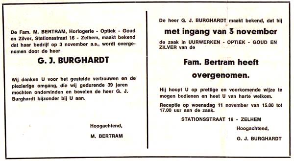 burghardt bertram 1970