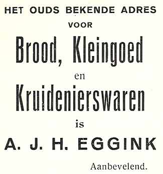 eggink advertentie1930